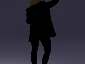 woman in black dress 0253 3d print ready 3D Print Model