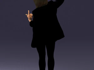 woman in black dress 0253 3d print ready 3D Print Model