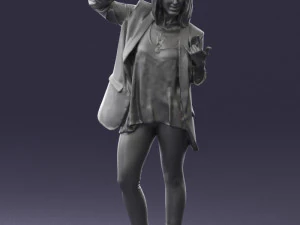 woman in black dress 0253 3d print ready 3D Print Model