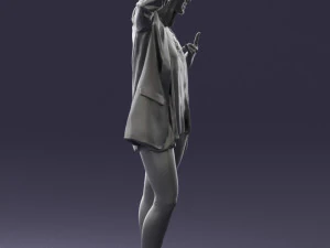woman in black dress 0253 3d print ready 3D Print Model