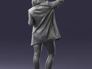 woman in black dress 0253 3d print ready 3D Print Model