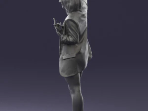 woman in black dress 0253 3d print ready 3D Print Model