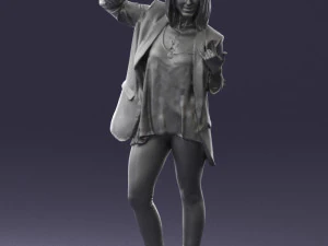 woman in black dress 0253 3d print ready 3D Print Model