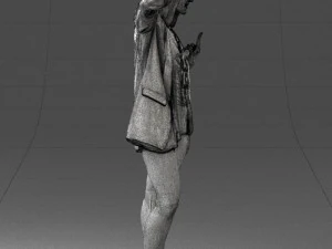 woman in black dress 0253 3d print ready 3D Print Model