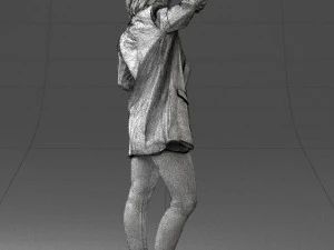 woman in black dress 0253 3d print ready 3D Print Model