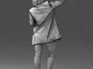 woman in black dress 0253 3d print ready 3D Print Model