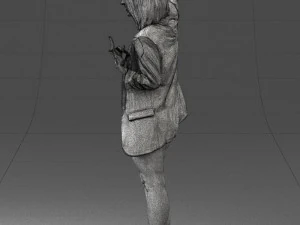 woman in black dress 0253 3d print ready 3D Print Model