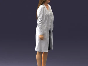 woman in bathrobe 0259 3D Model