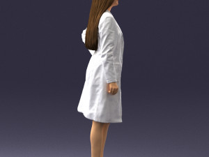 woman in bathrobe 0259 Modello 3D