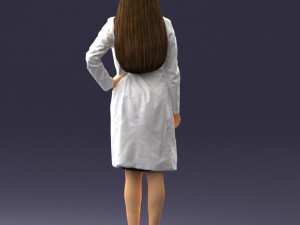 woman in bathrobe 0259 Modello 3D