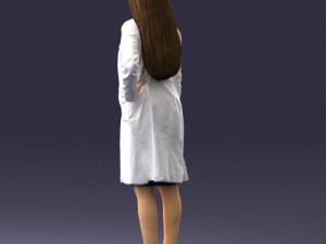 woman in bathrobe 0259 Modello 3D