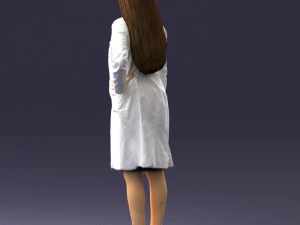 woman in bathrobe 0259 3D Model