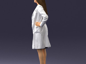 woman in bathrobe 0259 Modello 3D