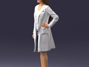 woman in bathrobe 0259 Modello 3D