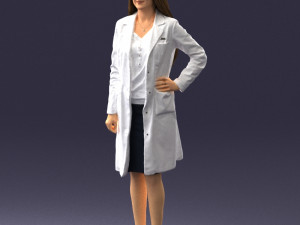 woman in bathrobe 0259 Modello 3D