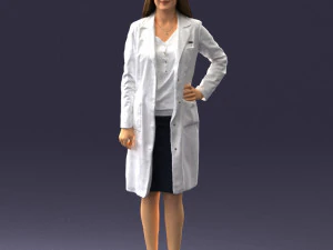 woman in bathrobe 0259 3D Model