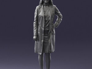 woman in bathrobe 0259 Modello 3D
