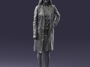 woman in bathrobe 0259 Modello 3D