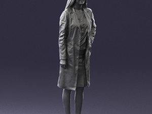 woman in bathrobe 0259 Modello 3D