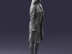 woman in bathrobe 0259 Modello 3D