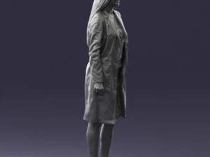 woman in bathrobe 0259 3D Model