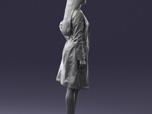 woman in bathrobe 0259 Modello 3D