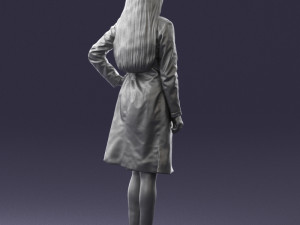 woman in bathrobe 0259 Modello 3D