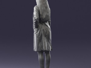 woman in bathrobe 0259 Modello 3D