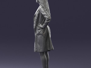 woman in bathrobe 0259 Modello 3D