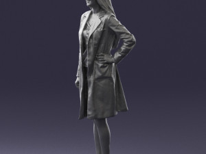 woman in bathrobe 0259 Modello 3D