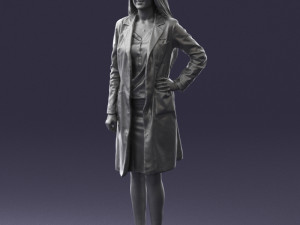 woman in bathrobe 0259 Modello 3D