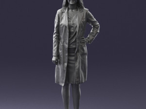 woman in bathrobe 0259 Modello 3D