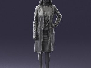 woman in bathrobe 0259 Modello 3D