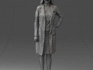 woman in bathrobe 0259 Modello 3D