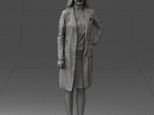 woman in bathrobe 0259 Modello 3D