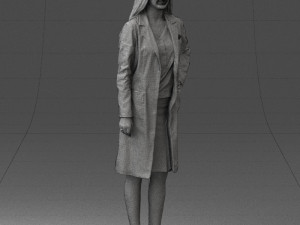 woman in bathrobe 0259 Modello 3D