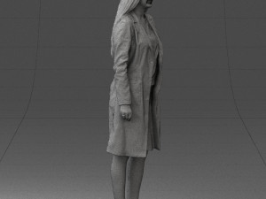 woman in bathrobe 0259 Modello 3D