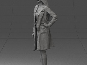 woman in bathrobe 0259 Modello 3D