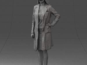 woman in bathrobe 0259 Modello 3D