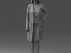 woman in bathrobe 0259 Modello 3D