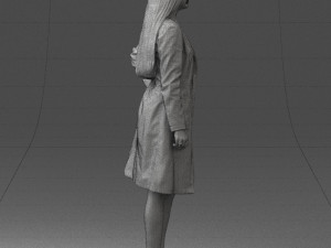 woman in bathrobe 0259 Model Cetak 3D