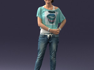 woman in eans 0260 Modelo 3D