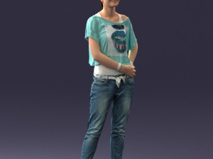 woman in eans 0260 3D Model