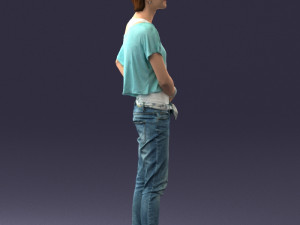 woman in eans 0260 3D Model