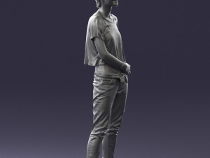 woman in eans 0260 3D Model