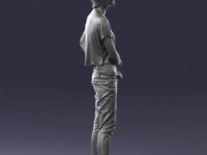 woman in eans 0260 3D Model