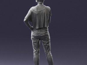 woman in eans 0260 3D Model