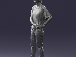 woman in eans 0260 3D Model