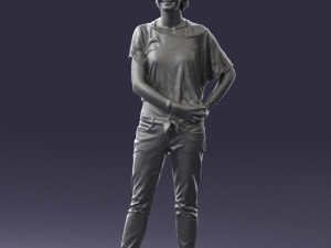 woman in eans 0260 3D Model