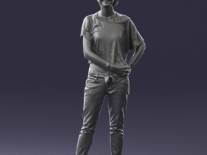 woman in eans 0260 3D Model